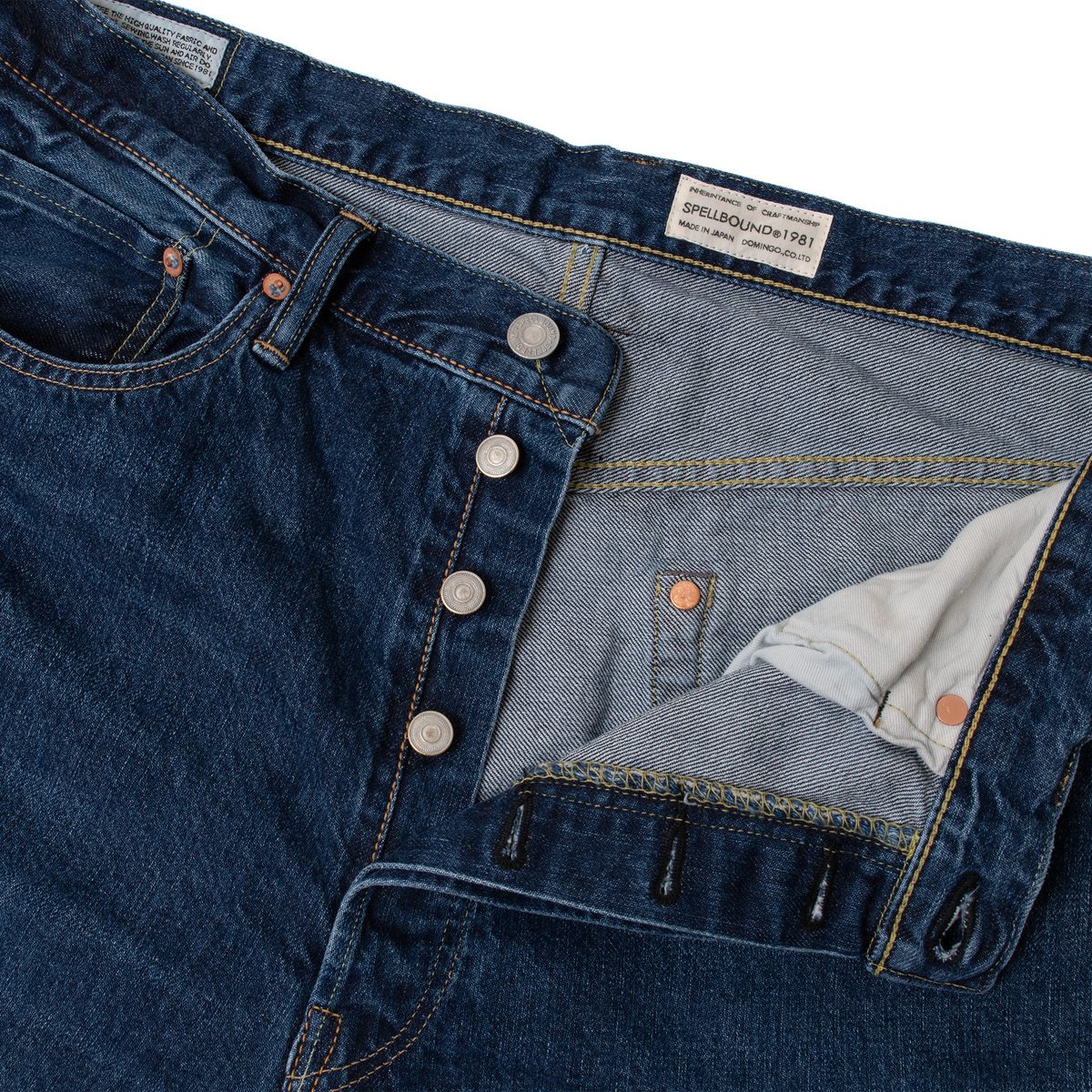 【40-701C_F】5P Selvedge Regular Straight