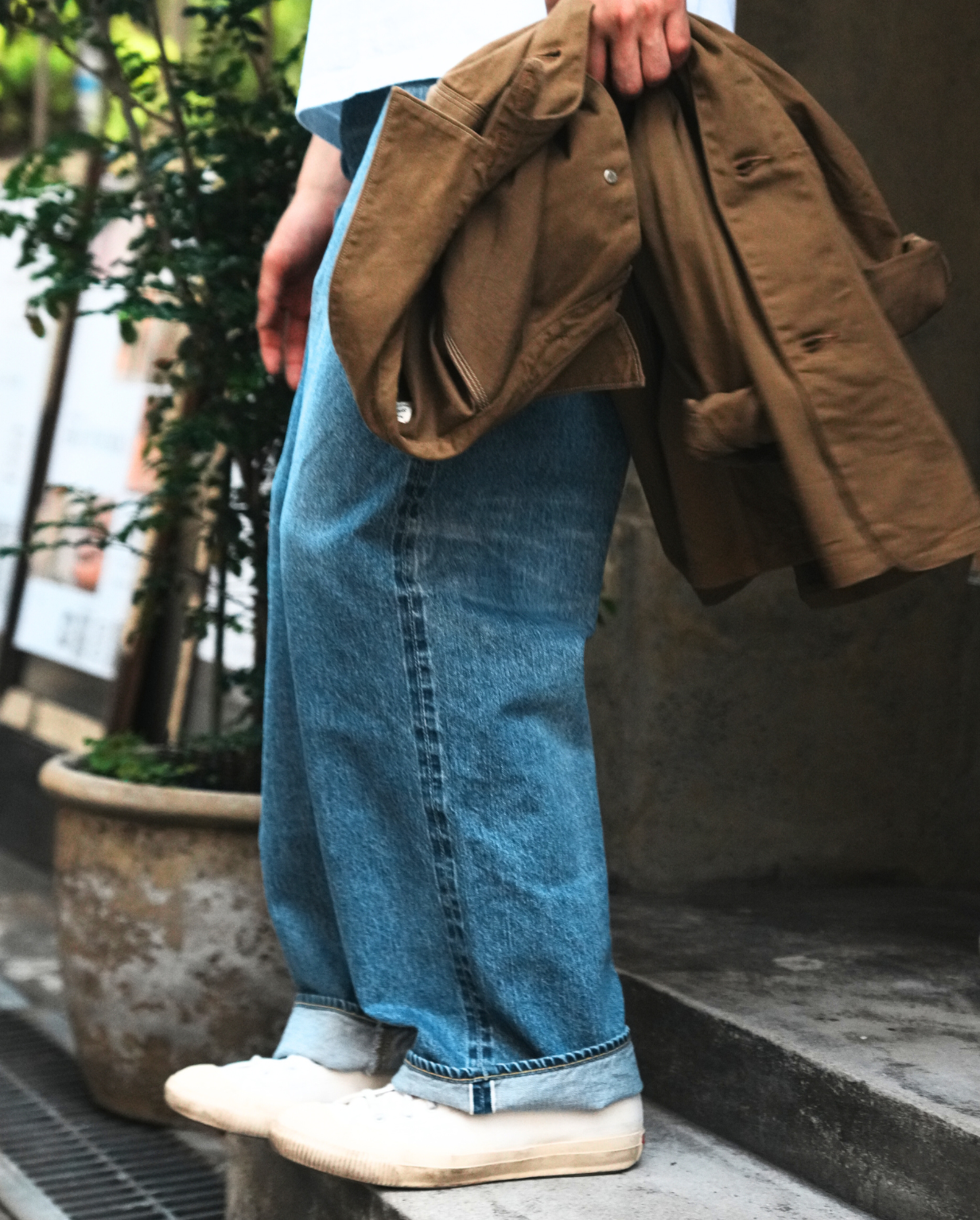 ドミンゴ デニム パンツ ブルー ライトブルー DOMINGO ライトブルー