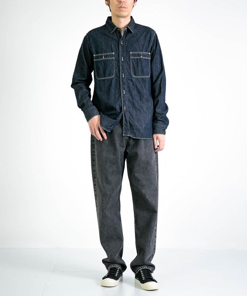 Authentic Denim Work Shirt _ One Wash Indigo