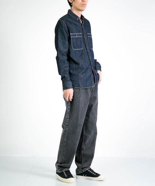 Authentic Denim Work Shirt _ One Wash Indigo