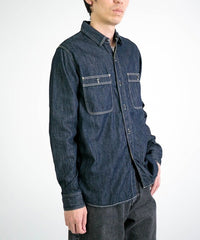 Authentic Denim Work Shirt _ One Wash Indigo