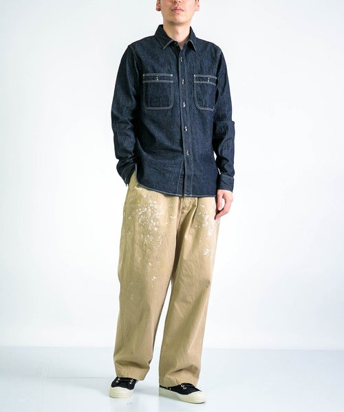 Authentic Denim Work Shirt _ One Wash Indigo