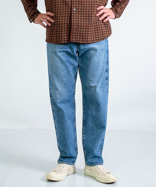 Regular Straight Jeans_Used Indigo