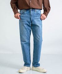 Regular Straight Jeans_Used Indigo
