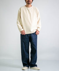 Wide Tapered Jeans_One Wash Indigo