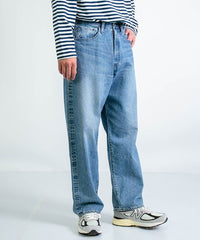 Wide Tapered Jeans _ Light Used Indigo