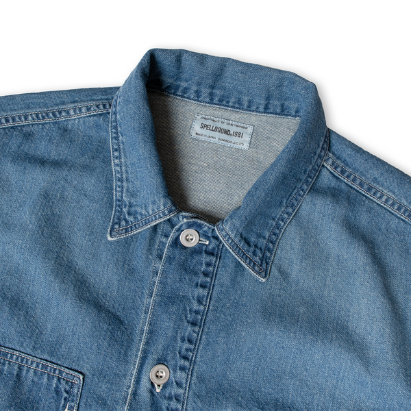8oz Cotton Linen Denim Military Jacket - Used
