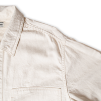 8oz Cotton Linen Denim Military Jacket - Used