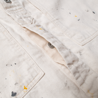 8oz Cotton Linen Denim Military Jacket - Used