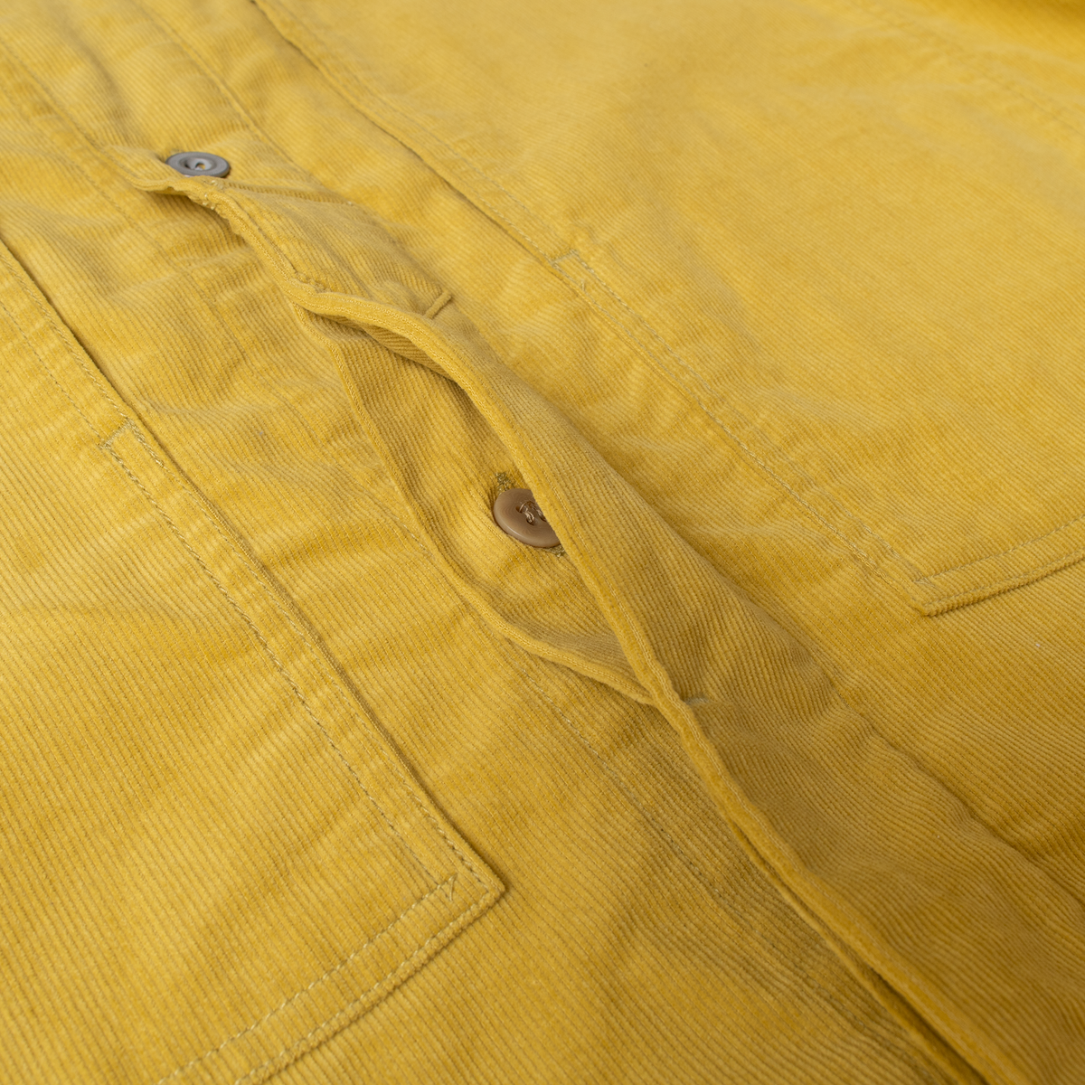 Corduroy Military Jacket - Yellow