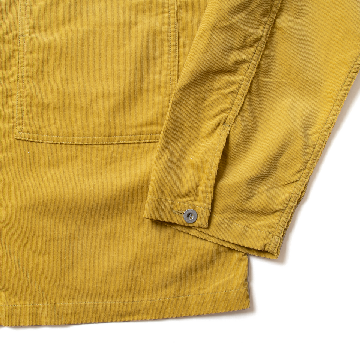 Corduroy Military Jacket - Yellow