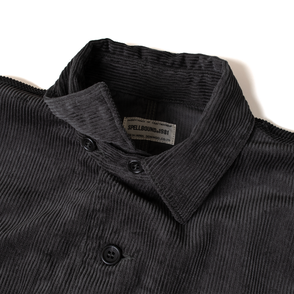 Corduroy Coverall _ Gray