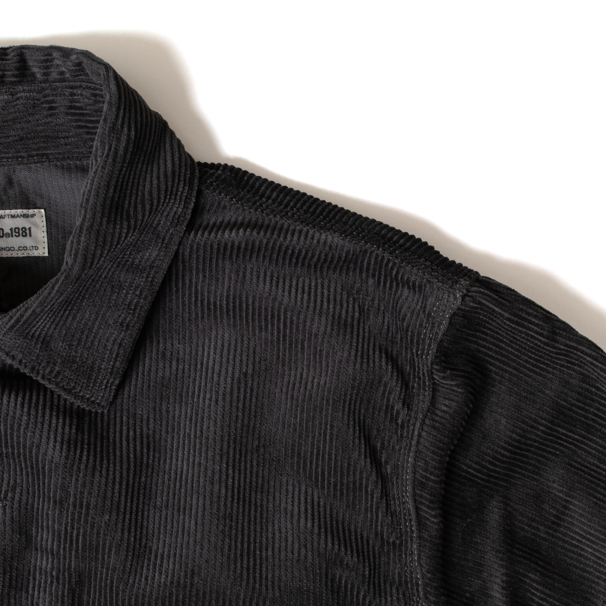 Corduroy Coverall _ Gray