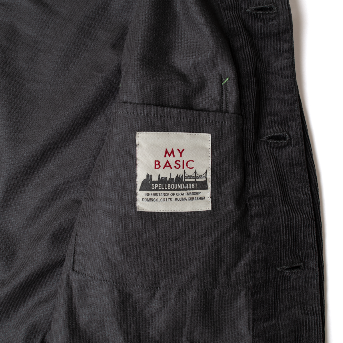 Corduroy Coverall _ Gray