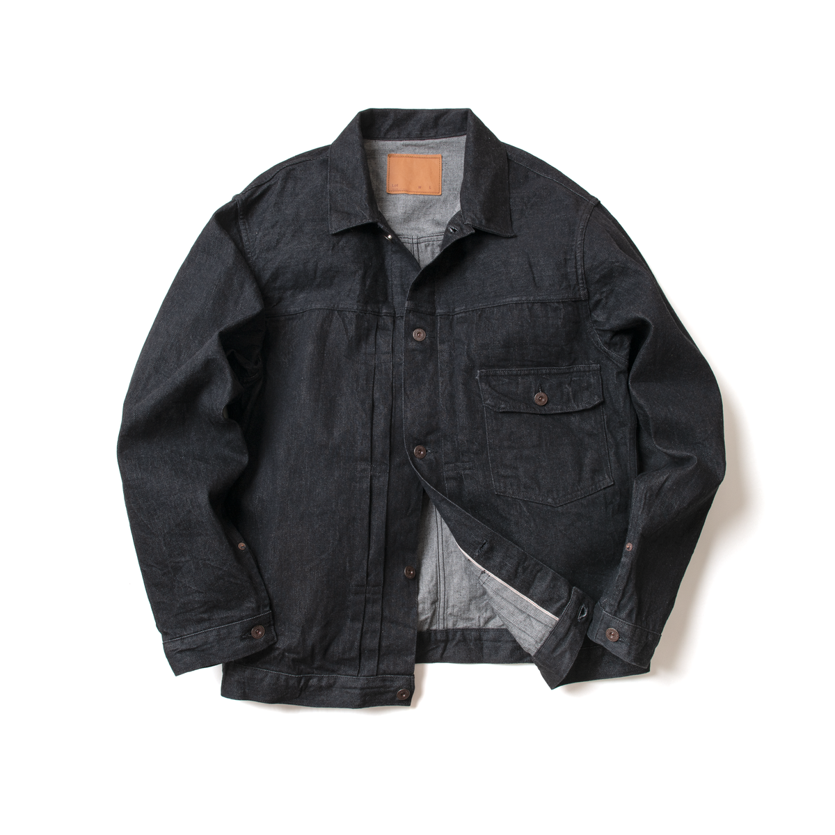 デニムジャケット_One Wash Black