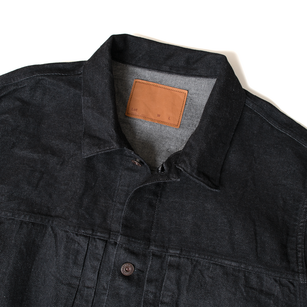 デニムジャケット_One Wash Black
