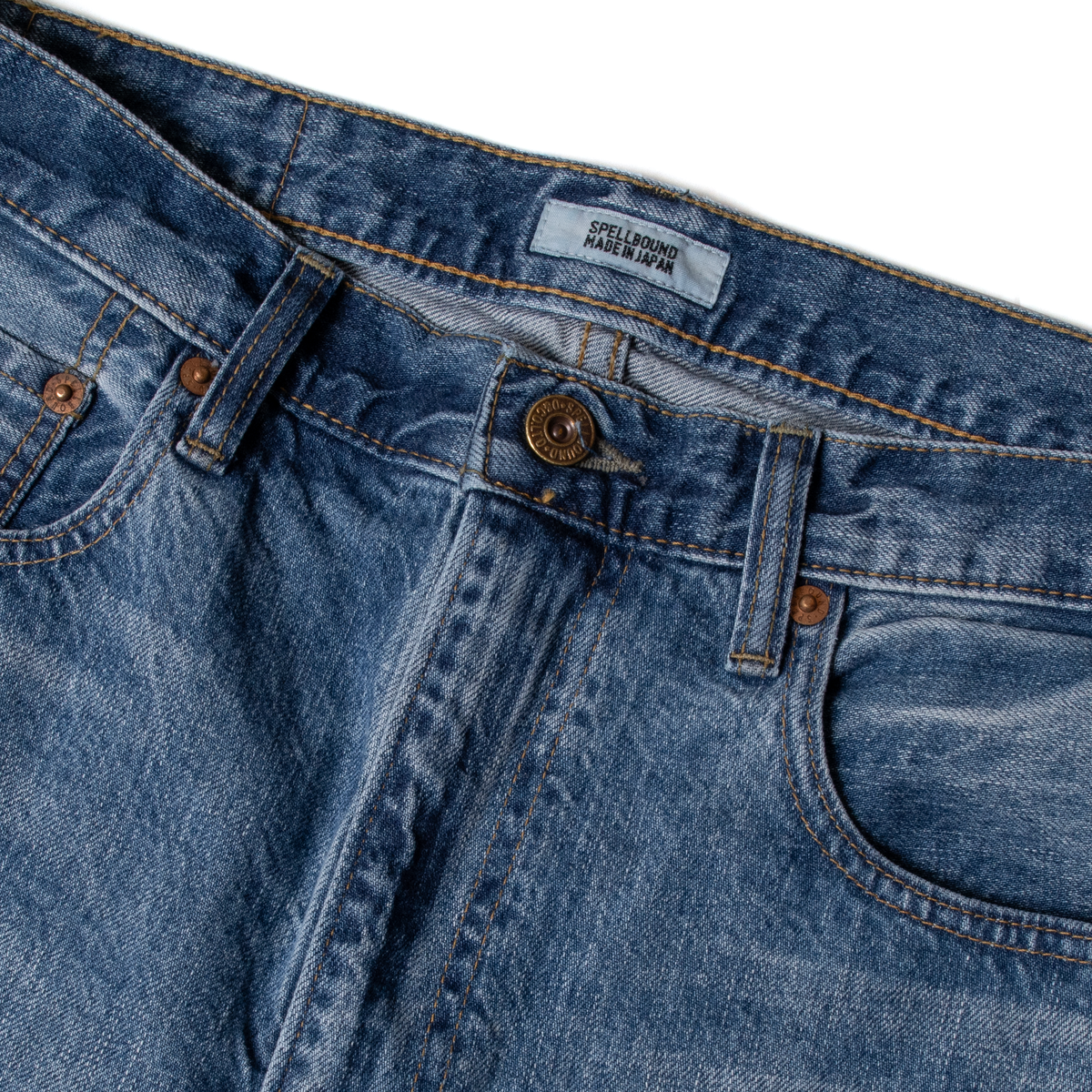 レギュラーストレートジーンズ（ジッパー）_Used Indigo