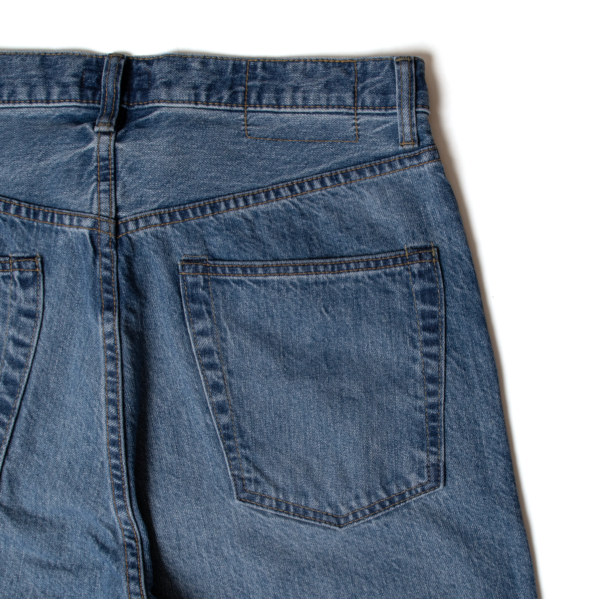 レギュラーストレートジーンズ（ジッパー）_Used Indigo