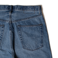レギュラーストレートジーンズ（ジッパー）_Used Indigo