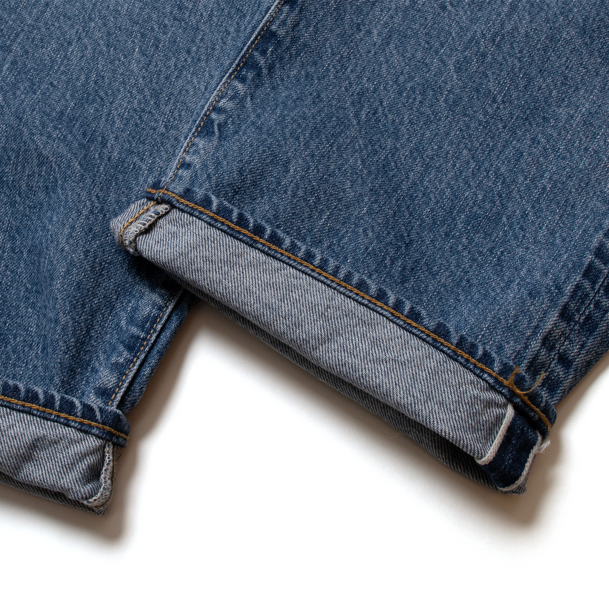 レギュラーストレートジーンズ（ジッパー）_Used Indigo
