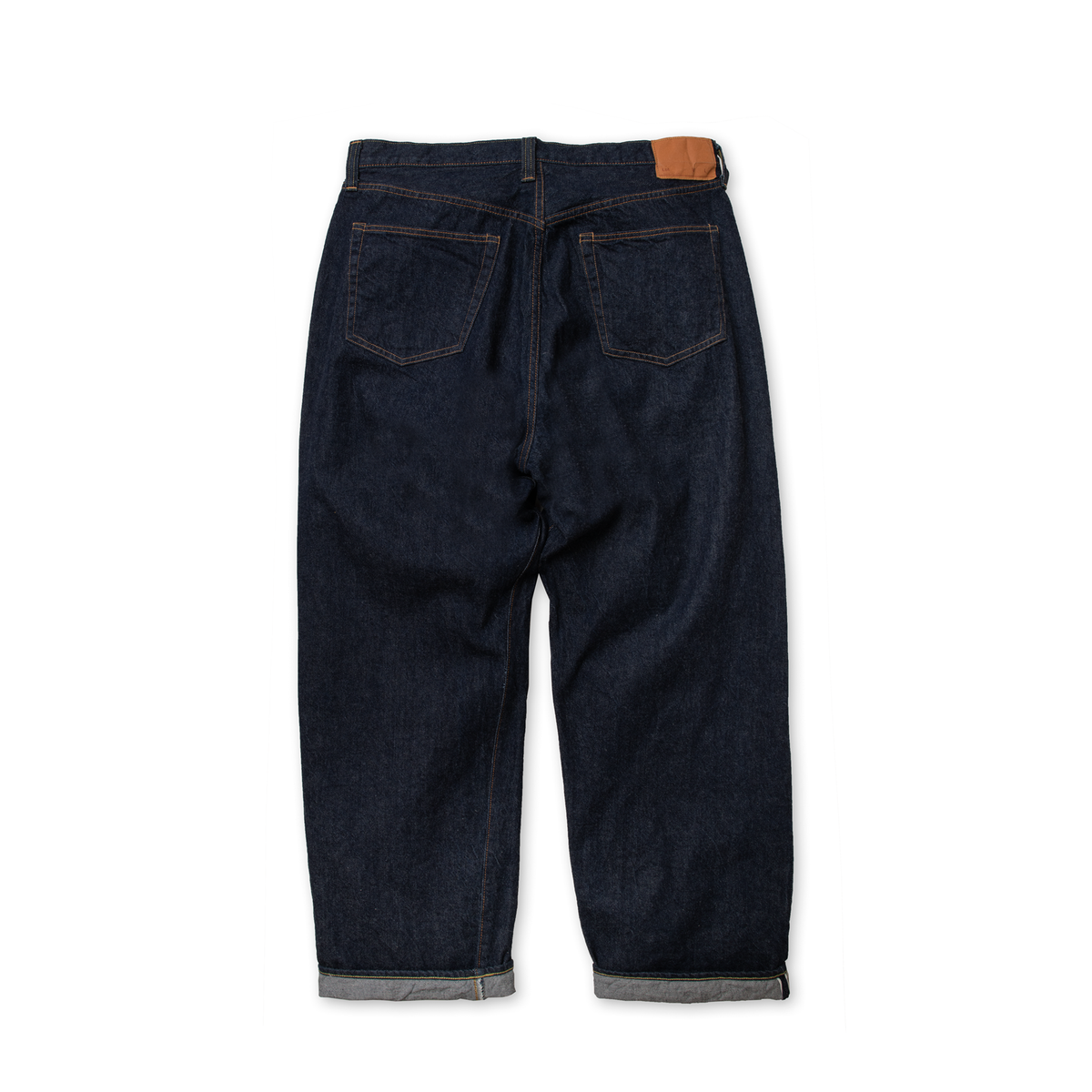ワイドテーパードジーンズ_One Wash Indigo