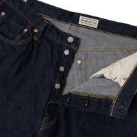 ワイドテーパードジーンズ_One Wash Indigo
