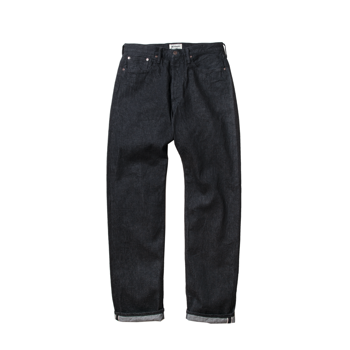 レギュラーストレートジーンズ_One Wash Black