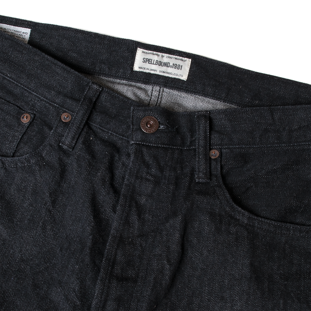 レギュラーストレートジーンズ_One Wash Black