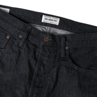 レギュラーストレートジーンズ_One Wash Black