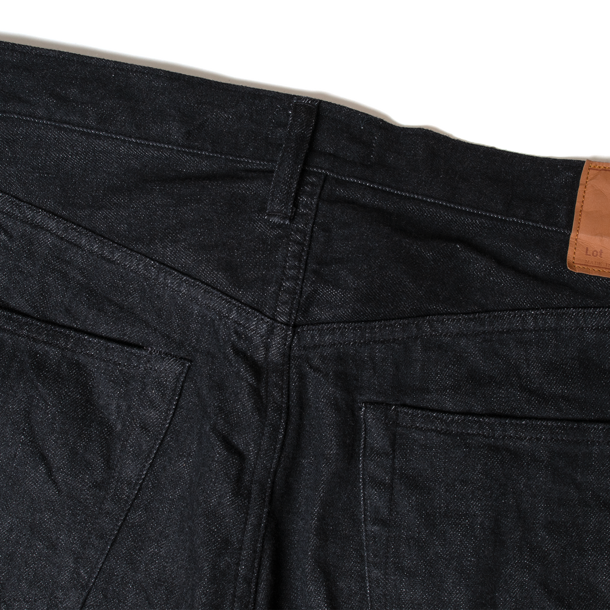 レギュラーストレートジーンズ_One Wash Black