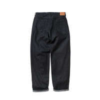 ワイドテーパードジーンズ_One Wash Black