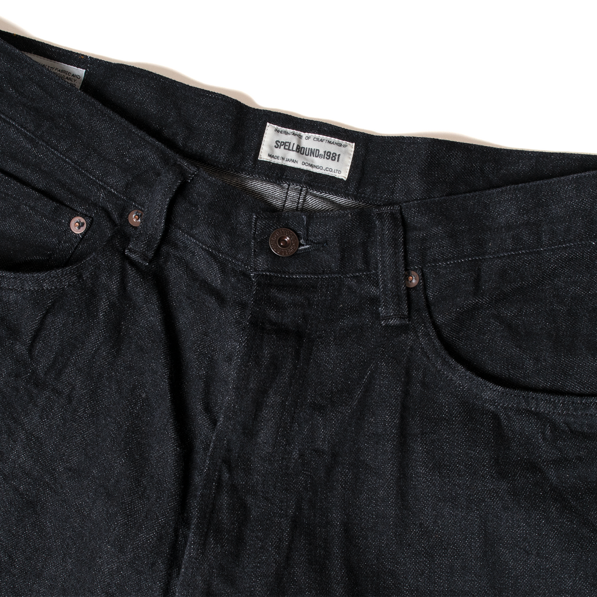 ワイドテーパードジーンズ_One Wash Black