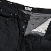ワイドテーパードジーンズ_One Wash Black