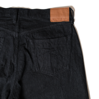 ワイドテーパードジーンズ_One Wash Black