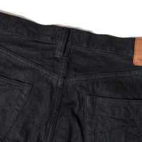 ワイドテーパードジーンズ_One Wash Black