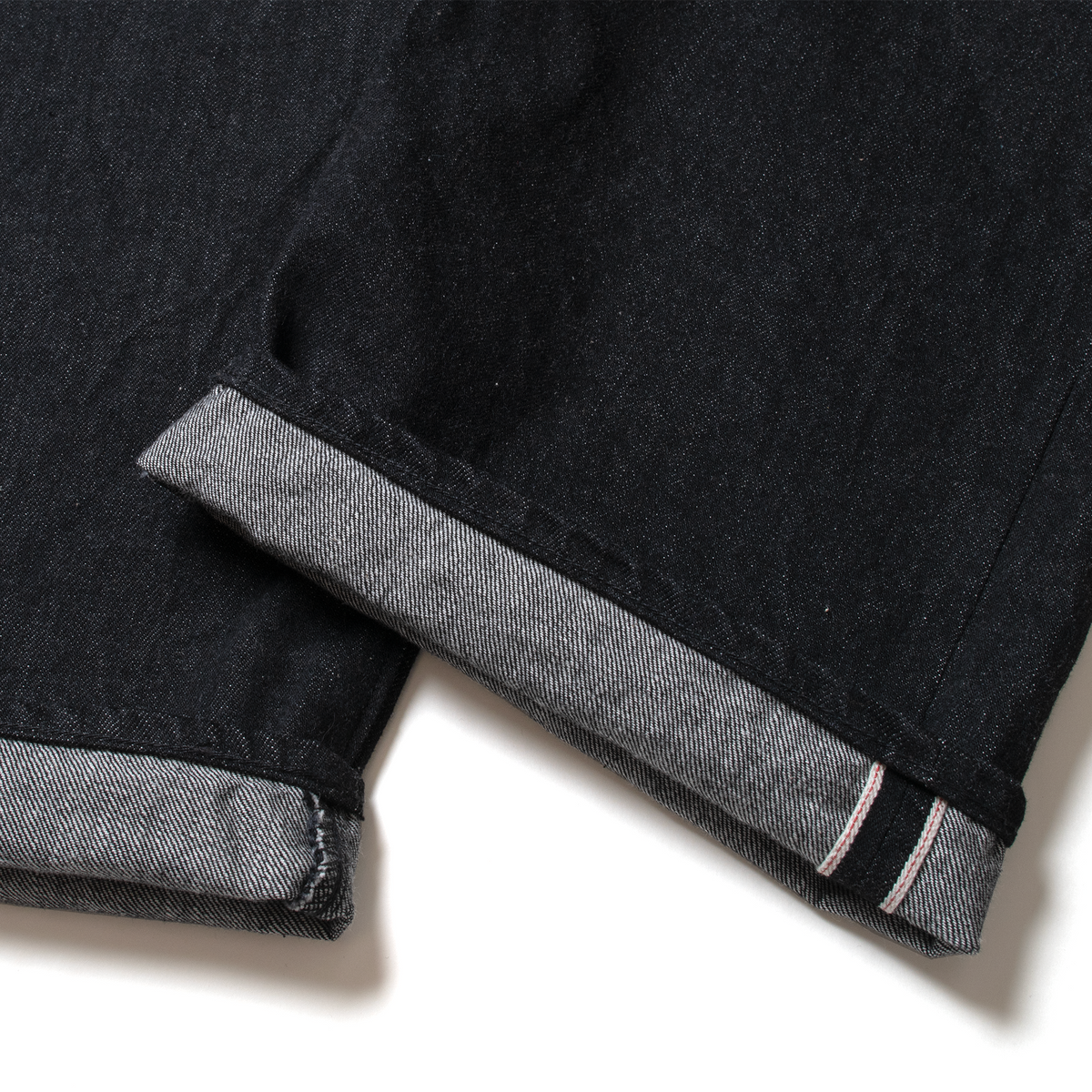 ワイドテーパードジーンズ_One Wash Black